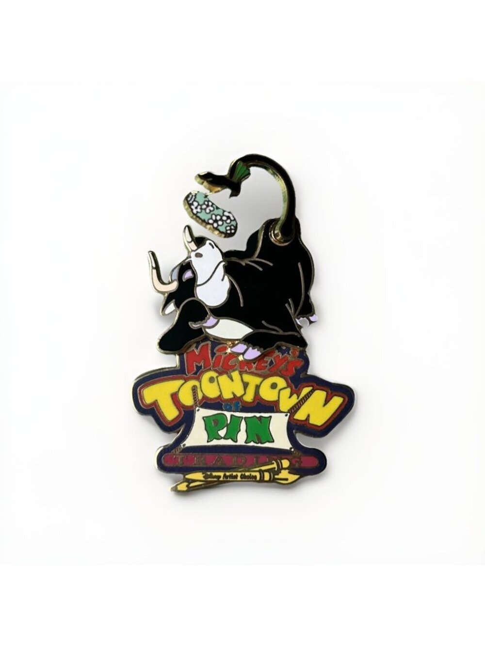 Disney Pin Ferdinand the Bull Mickey's Toontown  Trading LE 500 Cow Trading Gift